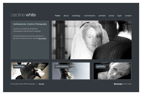 photography website design