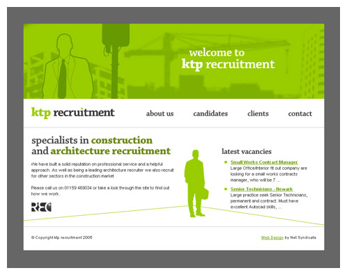 Architecture Recruitment Company Screenshot