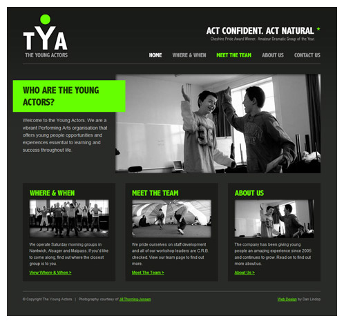 The Young Actors Website